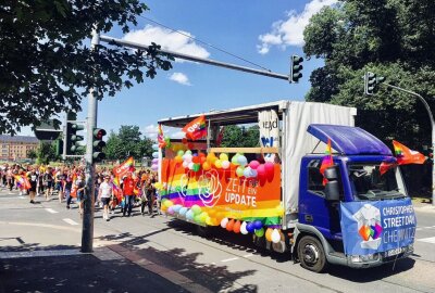 10. Christopher Street Day am Samstag in Chemnitz - CSD in Chemnitz. Foto: Steffi Hofmann / Archiv