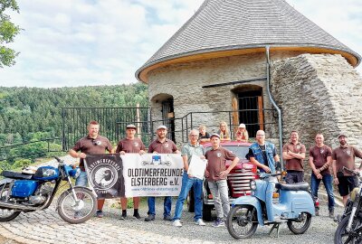 10. Ruinenhupen: Eintritt frei zur Motorweitwurf-Weltmeisterschaft! - Impressionen vom Fototermin in Elsterberg. Fotos: Karsten Repert