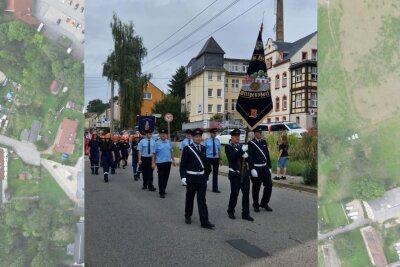 150 Jahre Feuerwehr in Chemnitz Wittgensdorf: Großer Festumzug begeistert - Der Sonntag war geprägt von dem großen Festumzug, der um 10 Uhr begann und bei dem bis zu 40 Fahrzeuge durch Wittgensdorf fuhren.