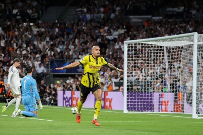 2:0-Führung verspielt: Dortmund verliert 2:5 bei Real Madrid - Traf zum 1:0 für Dortmund: Der Niederländer Donyell Malen.