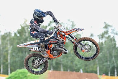 29. Motocross Thurm war das erwartete MX-Fest - Maxim Günther aus Drebach. Foto: Thorsten Horn