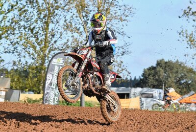 29. Motocross Thurm war das erwartete MX-Fest - John Moisel aus Burkersdorf. Foto: Thorsten Horn