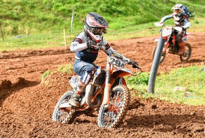 29. Motocross Thurm war das erwartete MX-Fest - Bennet Bergmann aus Herold. Foto: Thorsten Horn