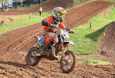 29. Motocross Thurm war das erwartete MX-Fest - Maximilian Ebert aus Lugau. Foto: Thorsten Horn