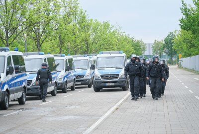 290 Polizeibeamte in Leipzig im Einsatz: Was ist passiert? - 290 Beamte nahmen an der Übung teil. Foto: Christian Grube