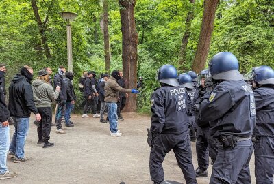 290 Polizeibeamte in Leipzig im Einsatz: Was ist passiert? - 290 Beamte nahmen an der Übung teil. Foto: Christian Grube