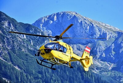 3. Bergretter-Fantag in Ramsau: Fans aus ganz Europa erwartet - Der Heli. Foto: Maik Bohn/Archiv