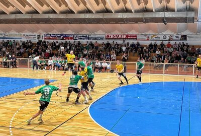 3. Liga: Die Plauener Handballer spielen nächste Saison gegen Aue! - Hier gibt es Bildimpressionen vom Aufstiegsspiel des SV 04 Oberlosa in Wittenberg. Foto: Pressebüro Repert