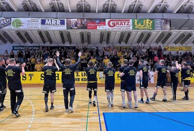 3. Liga: Die Plauener Handballer spielen nächste Saison gegen Aue! - Hier gibt es Bildimpressionen vom Aufstiegsspiel des SV 04 Oberlosa in Wittenberg. Foto: Pressebüro Repert