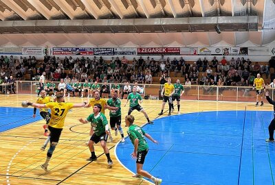 3. Liga: Die Plauener Handballer spielen nächste Saison gegen Aue! - Hier gibt es Bildimpressionen vom Aufstiegsspiel des SV 04 Oberlosa in Wittenberg. Foto: Pressebüro Repert