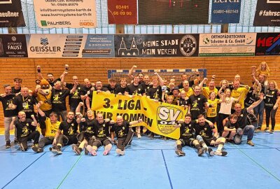 3. Liga: Die Plauener Handballer spielen nächste Saison gegen Aue! - Hier gibt es Bildimpressionen vom Aufstiegsspiel des SV 04 Oberlosa in Wittenberg. Foto: Pressebüro Repert