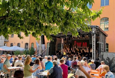 30 Jahre Schönherrfabrik: Drei Tage Musik, Shows und Kulinarik auf dem Fabrikgelände - Ein dreitägiges Festival voller Musik, Kunst, Shows und Familienaktivitäten lockte zahlreiche Besucher auf das Gelände der Schönherrfabrik. Foto: Steffi Hofmann