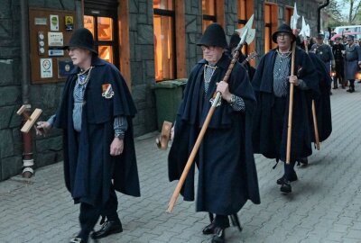 38. Europäische Nachtwächter- und Türmerzunfttreffen in Zwönitz - In Zwönitz hat gestern das 38. Europäische Nachtwächter- und Türmerzunfttreffen begonnen, was heute fortgesetzt wird. Foto: Ralf Wendland