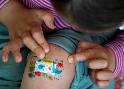 6 Tipps, wie Sie Kindern gute Gewohnheiten beibringen - Eine Schramme am Knie ist unschön, aber der Lerneffekt ist da.