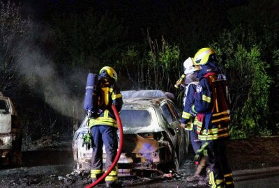 Aktion gegen Immobilienfirma? Drei Autos in Flammen und eine Person verletzt - Vor Ort bestätige sich das Feuer, welches dabei schon drei PKW in Mitleidenschaft gezogen hatte, darunter eines einer Immobilienfirma. 