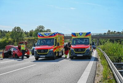 Alkoholisierter Geisterfahrer verursacht Crash auf der A4 - Geisterfahrer verursacht PKW-Crash auf der A4. Foto: LausitzNews/ Philipp Grohmann