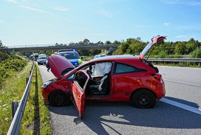 Alkoholisierter Geisterfahrer verursacht Crash auf der A4 - Geisterfahrer verursacht PKW-Crash auf der A4. Foto: LausitzNews/ Philipp Grohmann