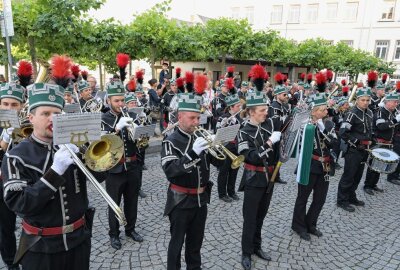 Alle Termine für die sächsischen Bergparaden 2024 - Zum Bergstreittag gehört auch ein Abschlusskonzert aller Bergmusiker. Archivoto: Ralf Wendland