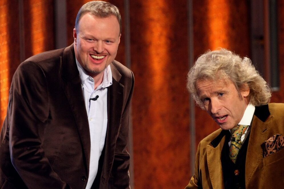 Als Gottschalk über Raab-Comeback nachdenkt, übt er plötzlich Selbstkritik - Stefan Raab (links) und Thomas Gottschalk trafen sich einst 2008 in Salzburg bei "Wetten, dass ..?".