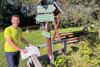 Am Sonntag findet das Annaberger-Landring-Radeln statt - Andy Weinhold bei der Planung der Strecke für das Annaberger-Landring-Radeln. Foto: Jan Görner