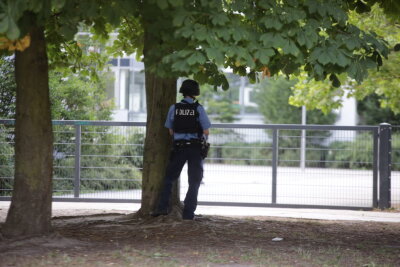 Amok-Alarm in Leipzig. Foto: Christian Grube