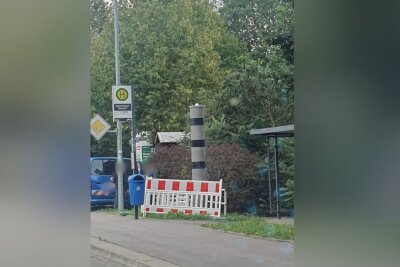 An dieser Stelle in Chemnitz steht ein neuer stationärer Blitzer - In Chemnitz wurde ein neuer stationärer Blitzer installiert.