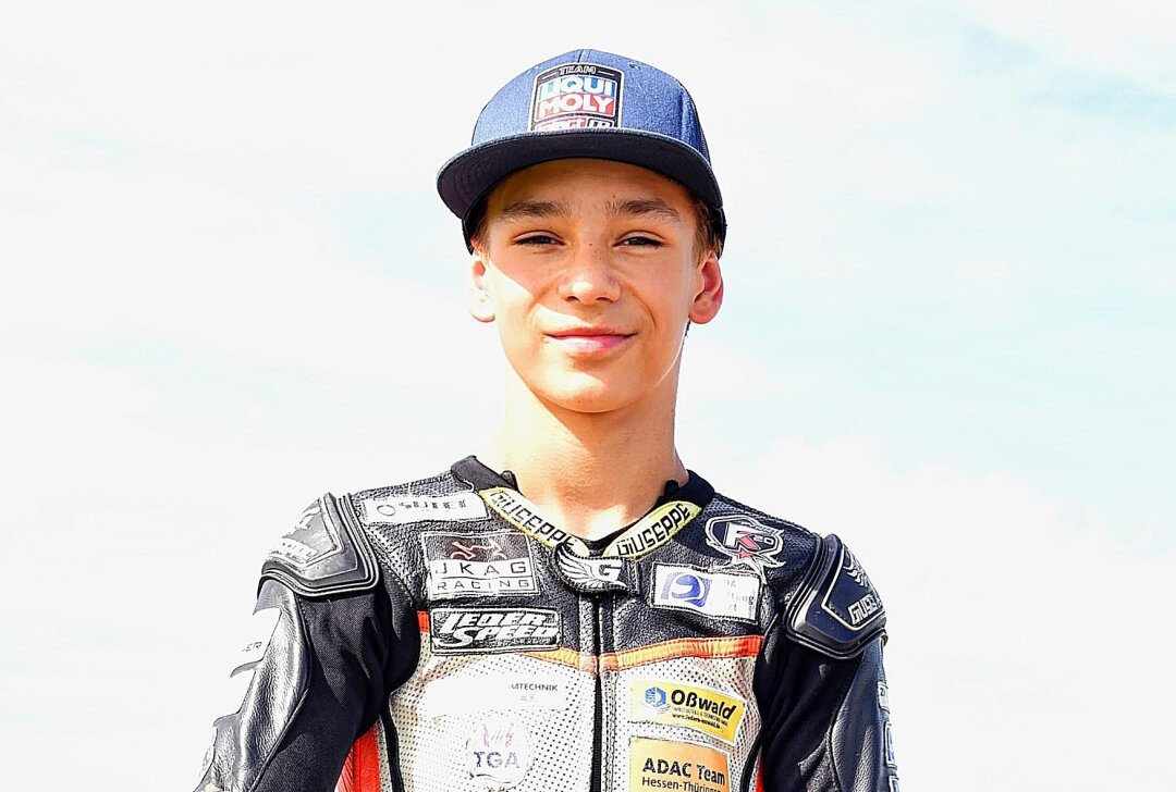 Auch Fynn Kratochwil träumt von der MotoGP - Der noch 13-Jährige Fynn Kratochil. Foto: Thorsten Horn