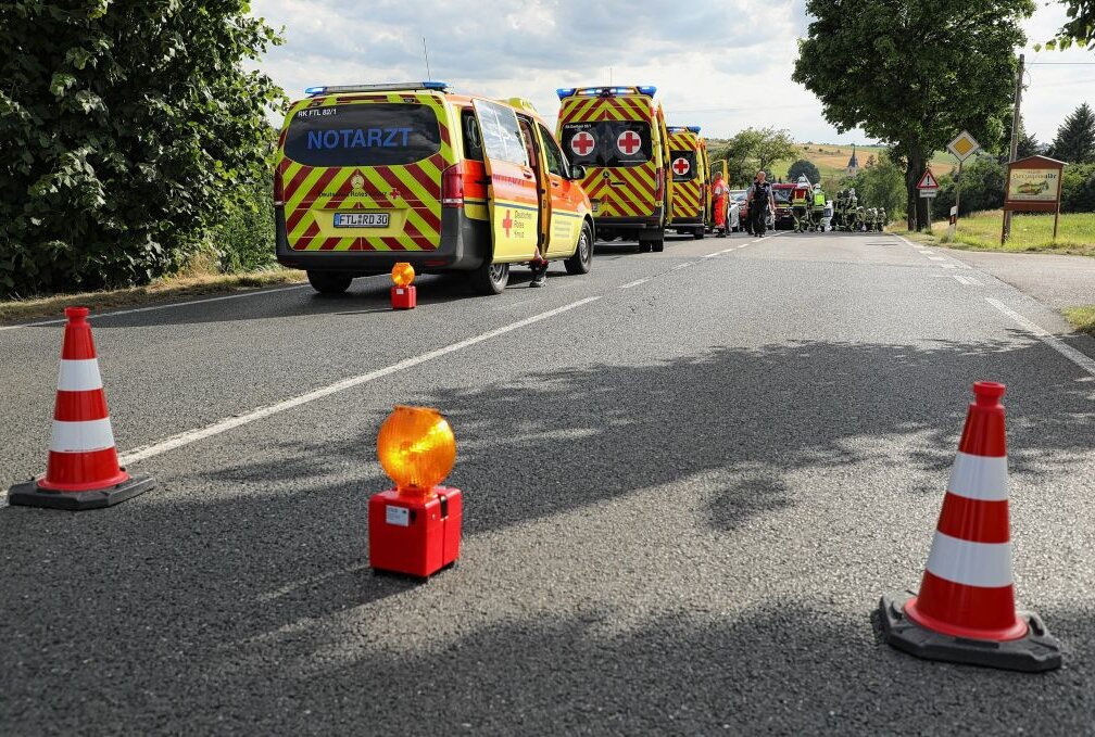 Auffahrunfall Auf Der B173 In Herzogswalde