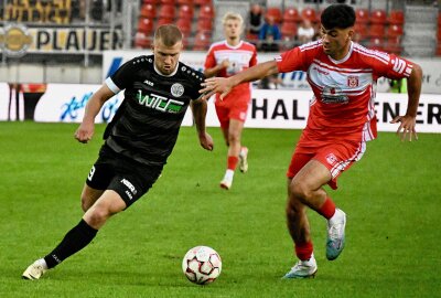 Aufsteiger VFC Plauen feiert beim Topfavoriten in Halle Punktgewinn - Impressionen vom Spiel in Halle. Foto: Bernd & Ilong Göll / Pressebüro Repert