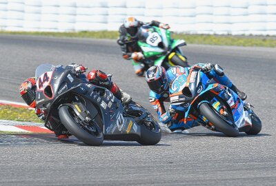 Aus der Eifel zwei Siegerpokal nach Sachsen entführt - Auch Kevin Orgis (# 44) will am Sonntag mehr zeigen. Foto: Thorsten Horn