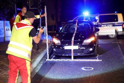 Unfall in Dresden. Foto: Roland Halkasch