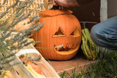 Basteln statt kaufen: Halloween-Deko zum Selbermachen - Kürbisse sind Klassiker für die alljährliche Halloween-Deko.