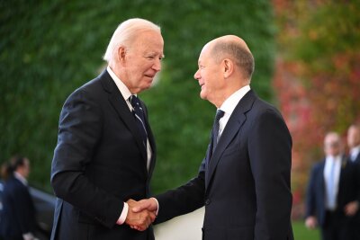 Biden sagt zum Abschied Danke - Es ist der erste bilaterale Besuch Bidens in Deutschland in seiner knapp vierjährigen Amtszeit.