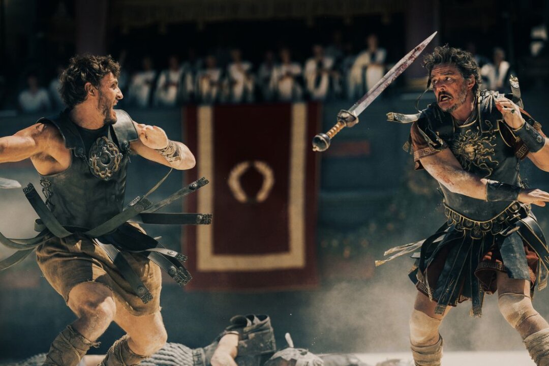 Brot und Spiele und Zombie-Affen - Brot und Spiele: Paul Mescal (links, mit Pedro Pascal) spielt die Hauptrolle in Ridley Scotts "Gladiator II".