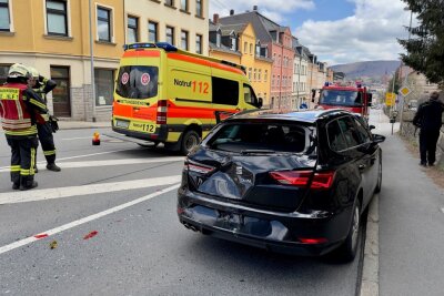 In Aue kam es zu einem Unfall. Foto: Daniel Unger