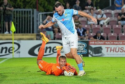 CFC blamiert sich beim Schlusslicht - Mergel wartet auch nach sechs Spielen auf sein erstes Liga-Tor für die Himmelblauen. Foto: Marcus Hengst