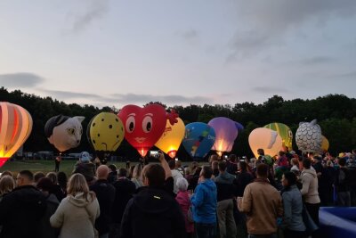 Heißluftballons erobern den Himmel in Chemnitz. Foto: Privat