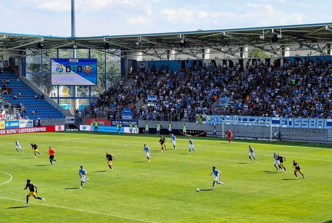 Chemnitzer FC sorgt für erfolgreiche Generalprobe - Der Chemnitzer FC gewinnt das Testspiel gegen Dynamo Dresden. Foto: Knut Berger