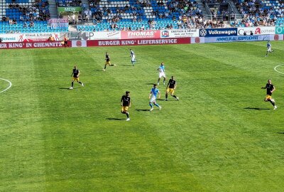 Chemnitzer FC sorgt für erfolgreiche Generalprobe - Der Chemnitzer FC gewinnt das Testspiel gegen Dynamo Dresden. Foto: Knut Berger