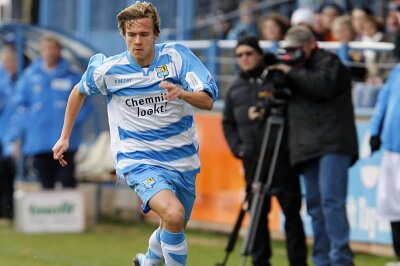 Chris Löwe hängt die Fußballschuhe an den Nagel - Chris Löwe als junger Spieler beim CFC: Foto: Harry Härtel