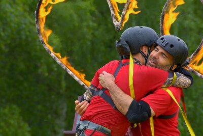 Das sind die Gewinner im "Sommerhaus der Stars" - Rafi Rachek (links) und Sam Dylan verlassen "Das Sommerhaus der Stars" als Gewinner.