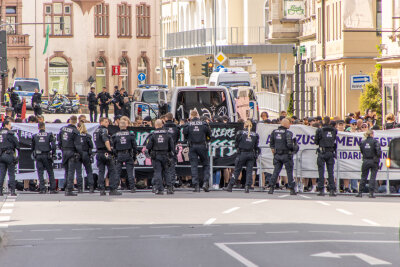 Demogeschehen in Aue: Mehrere Versammlungen an einem Tag - Demonstrationen in Aue. Foto: André März