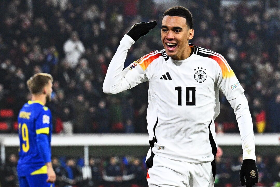 Die deutsche Nationalmannschaft in der Einzelkritik - Mit dem Kopf erfolgreich: Jamal Musiala. 