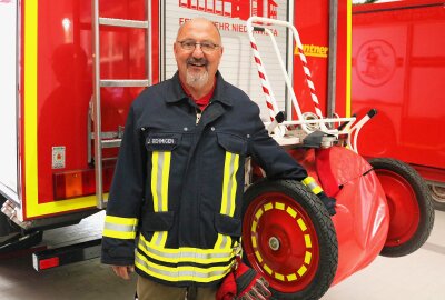 Doppelsieg für Niederwiesa bei 13. Feuerwehrolympiade - Feuerwehrvereinschef Jens Oehmigen freut sich am Wochenende auf viele Besucher. Foto: Knut Berger