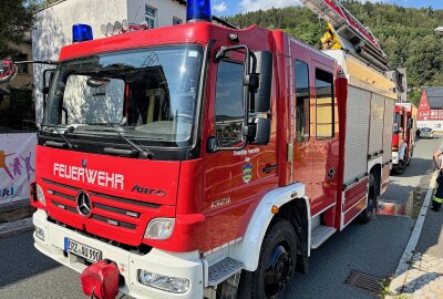 Drei Einsätze innerhalb einer Stunde: Schwerstarbeit für die Feuerwehr Aue - Am Mittwochnachmittag kam es zu einem Böschungsbrand in Aue. Foto: Niko Mutschmann