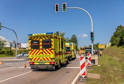 Drei PKW kollidieren im Erzgebirge: Vier Personen verletzt -  Zum Sachschaden liegen noch keine Angaben vor. Foto: André Maerz