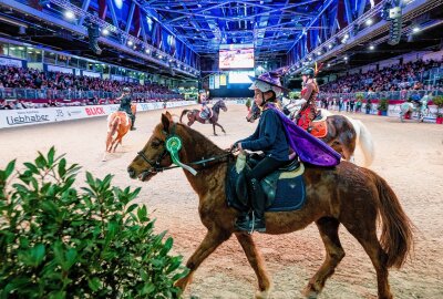 Drei Tage hochkarätiger Reitsport in der Chemnitzer Messe - Kindertag in der Messe. Foto: Kristin Schmidt