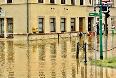 Bei dem Starkregen kann es zu Überflutungen kommen. Foto: Archivbild/ Daniel Unger