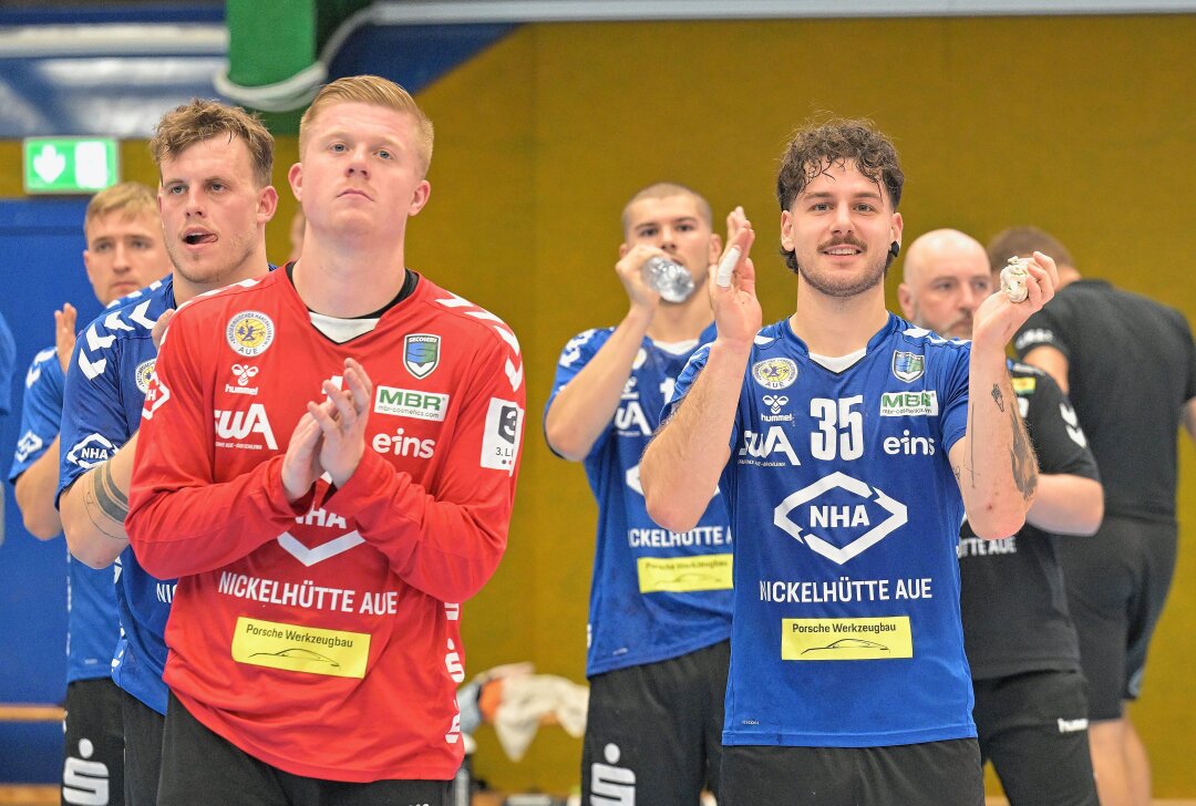 EHV Aue mit Sieg zum Saison-Auftakt - Der EHV Aue hat das Saison-Auftakt-Spiel gegen die TG Landshut Handball gewonnen. Foto: Ralf Wendland