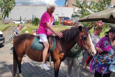 Ein Traum vom Reiten wird wahr: 87-jährige auf Pferderücken - Auf dem Pferd Amadeus erlebte Magarete einen unvergesslichen Moment und konnte ihren Traum endlich leben.